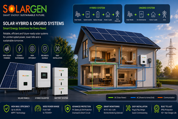 Hybrid Ongrid Solar PV Projects
